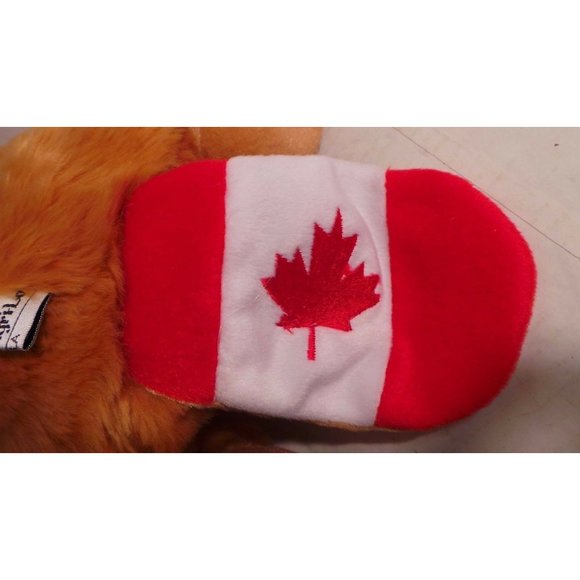 Beaver Plush stuffed Canadian flag tail Manila - Picture 10 of 10